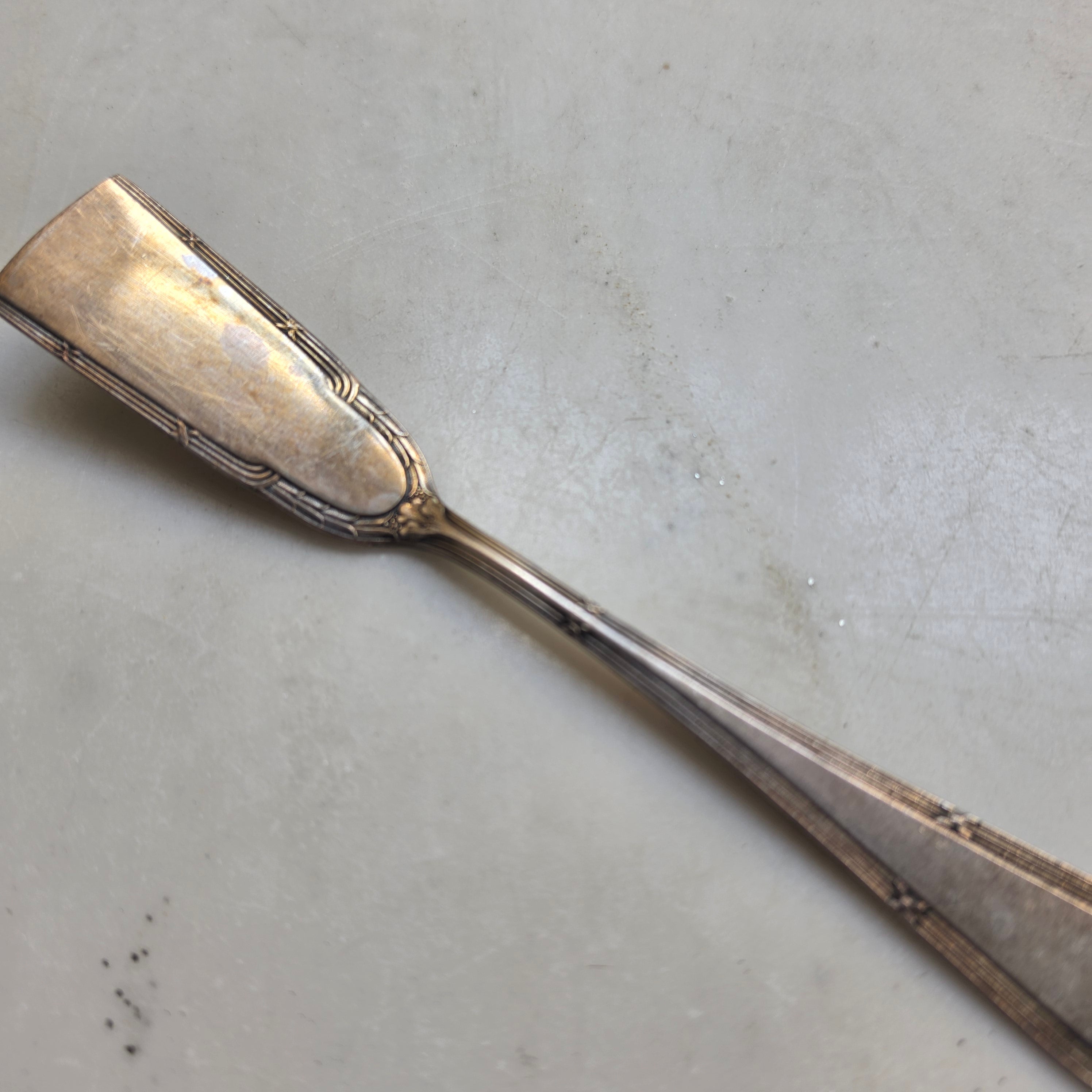 Antikes WMF Buttermesser - Butterspachtel 90er Versilberung – Jugendstil