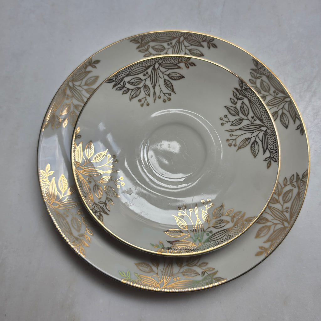 Vintage Winterling Marktleuthen Bavaria Sammeltasse mit Golddekoration – 3-teiliges Set