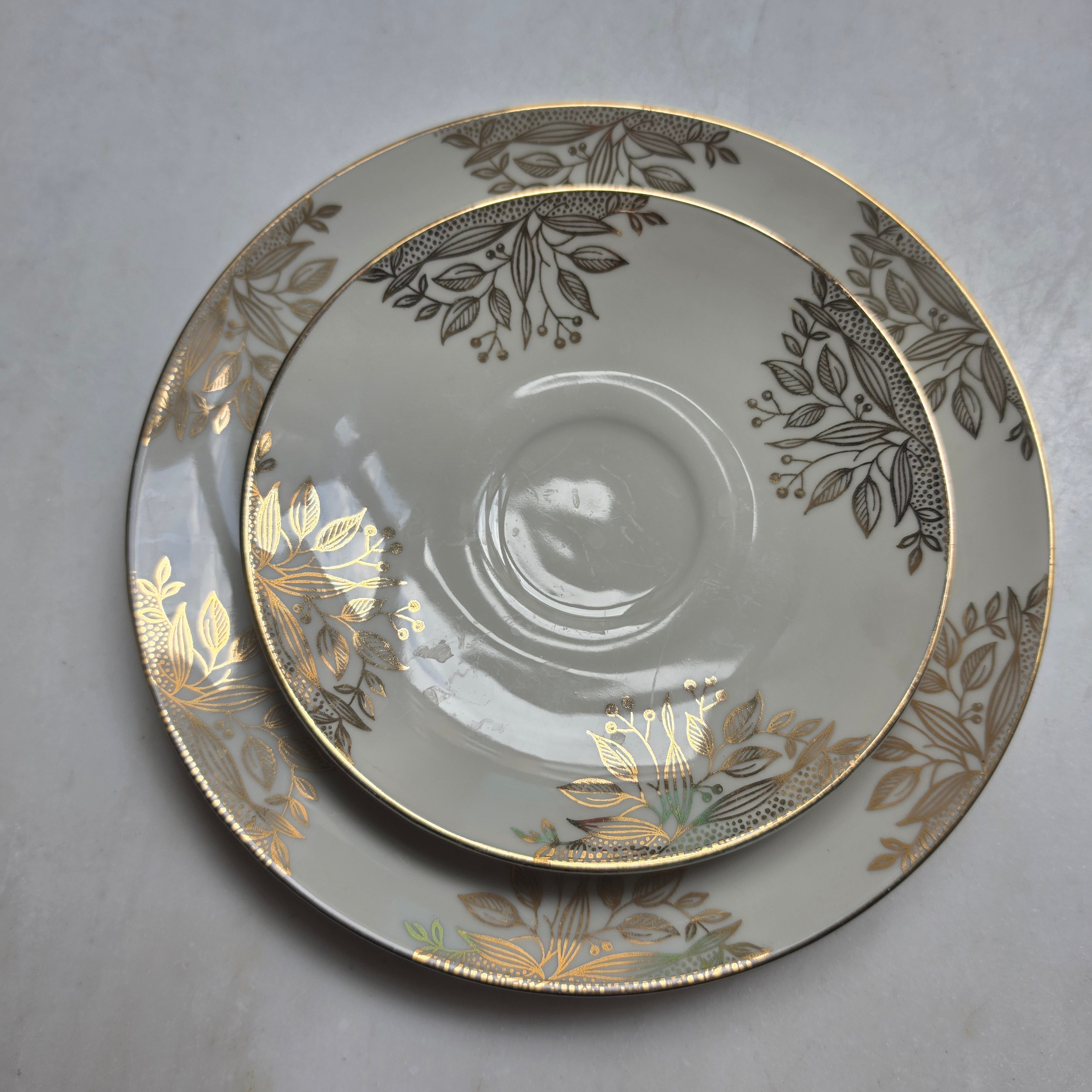 Vintage Winterling Marktleuthen Bavaria Sammeltasse mit Golddekoration – 3-teiliges Set