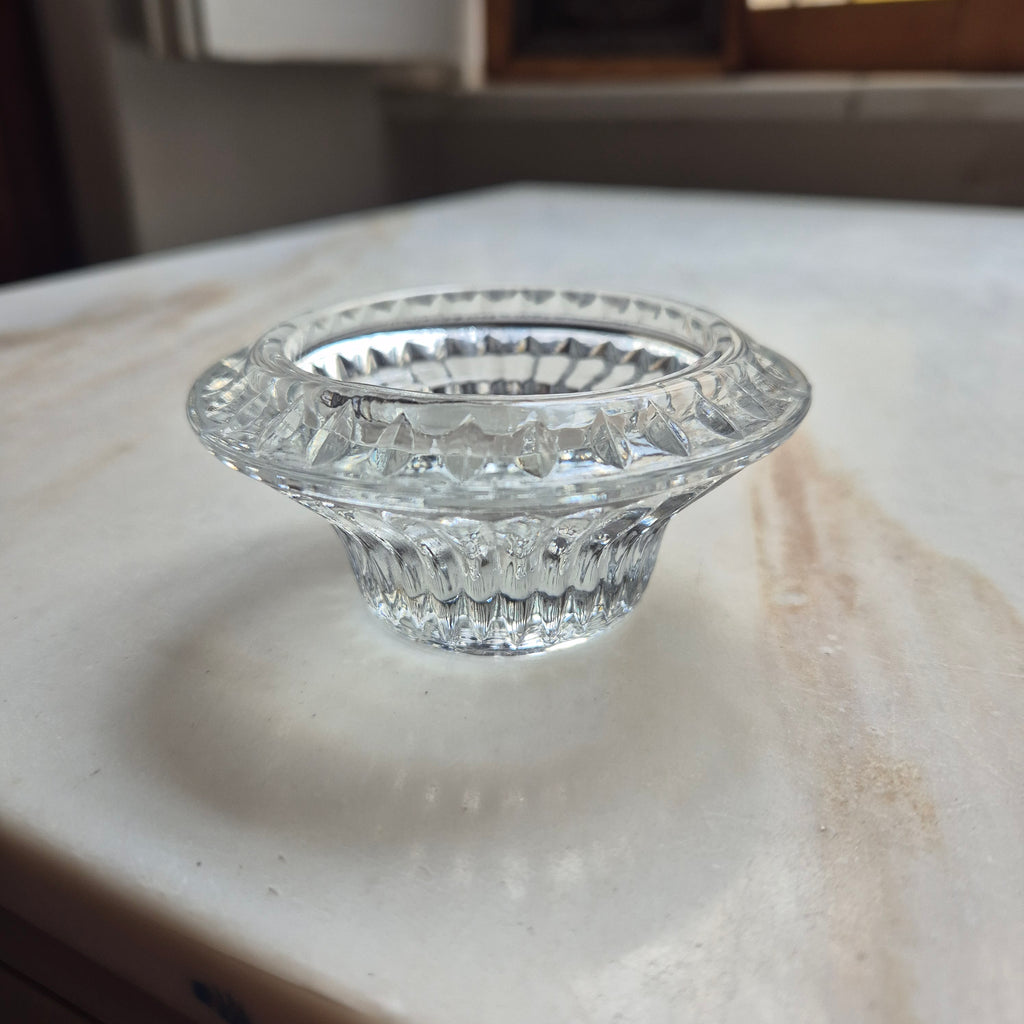Vintage Etagere Kerzenständer Glas Kristall