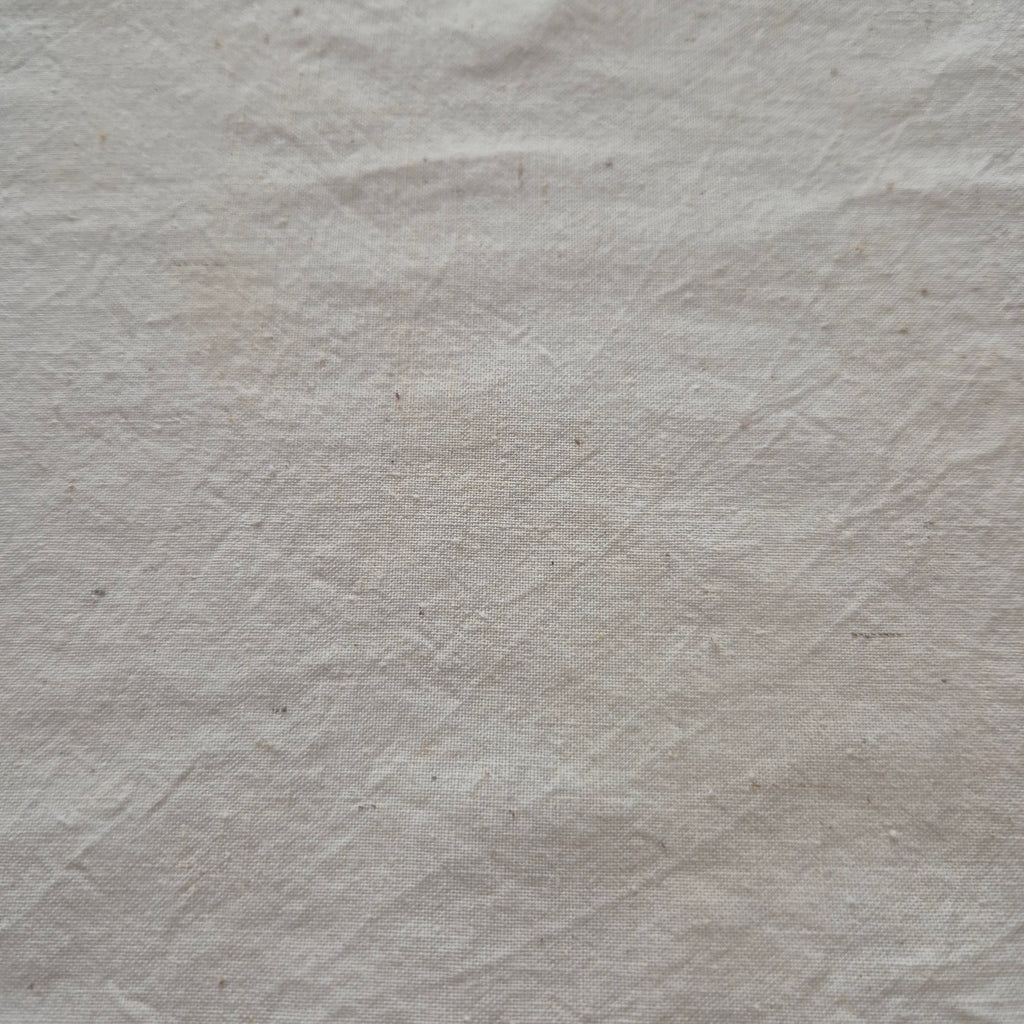 Vintage Baumwolle Stoff Natur creme beige Stoffrest 95x150cm