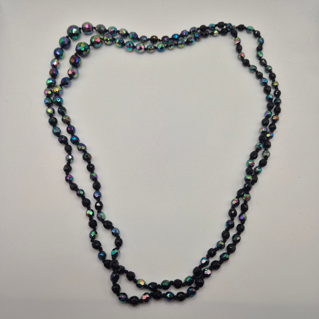 Kunstoff vintage kette bjnt schwarz