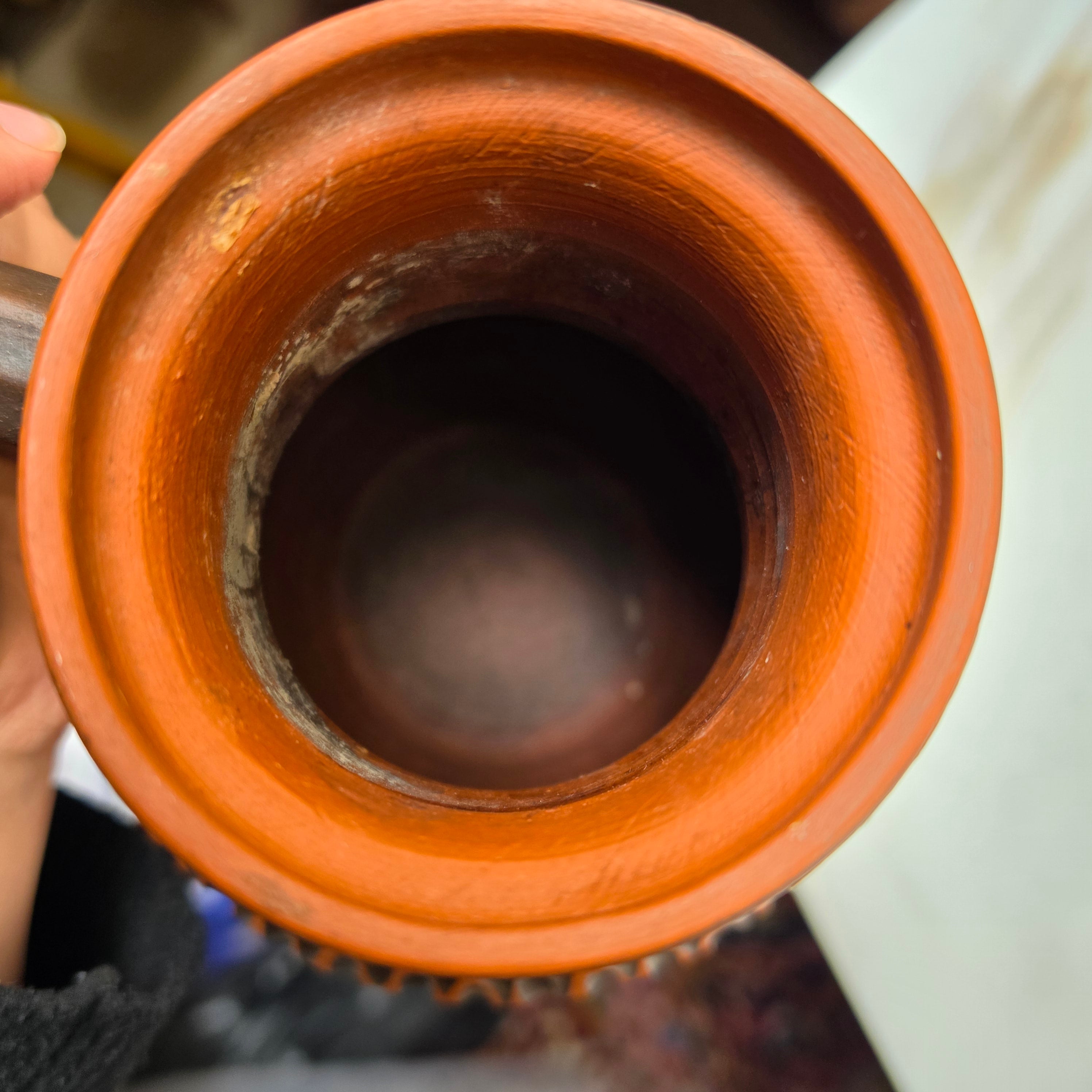 Vintage Scheurich Keramik Krug-Vase braun