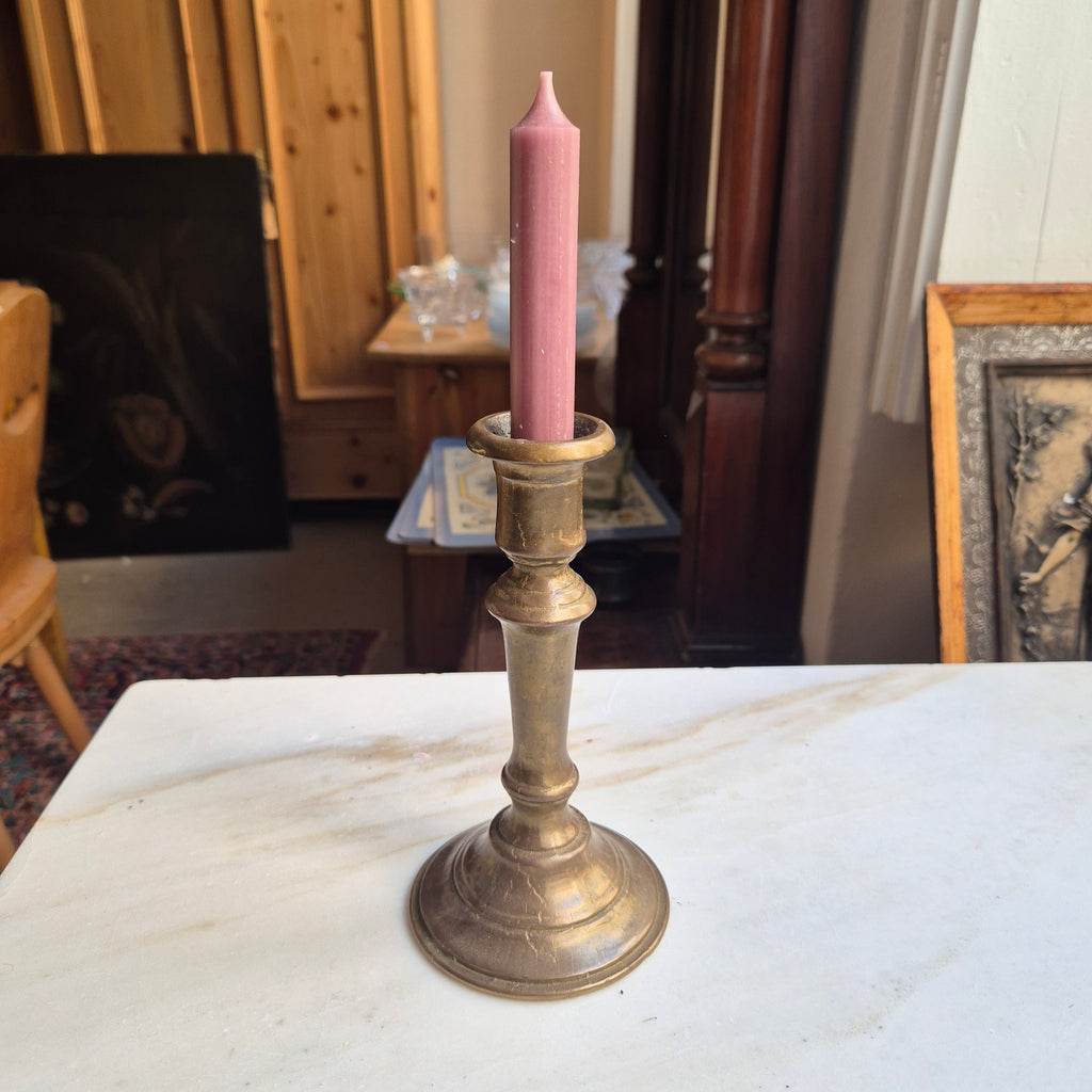 Massiver Messing Kerzenständer Vintage