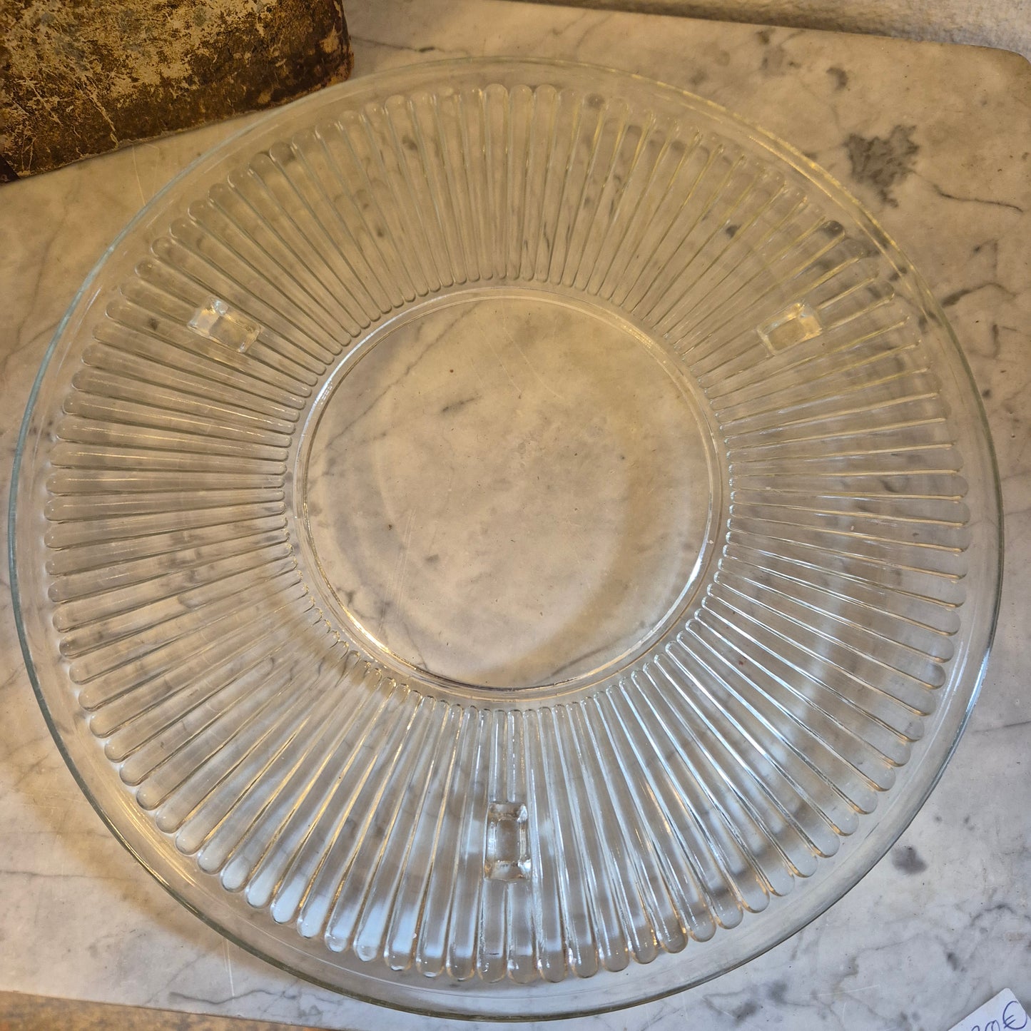 Vintage Glas Kuchenplatte/Tortenplatte 70er/80er Jahre