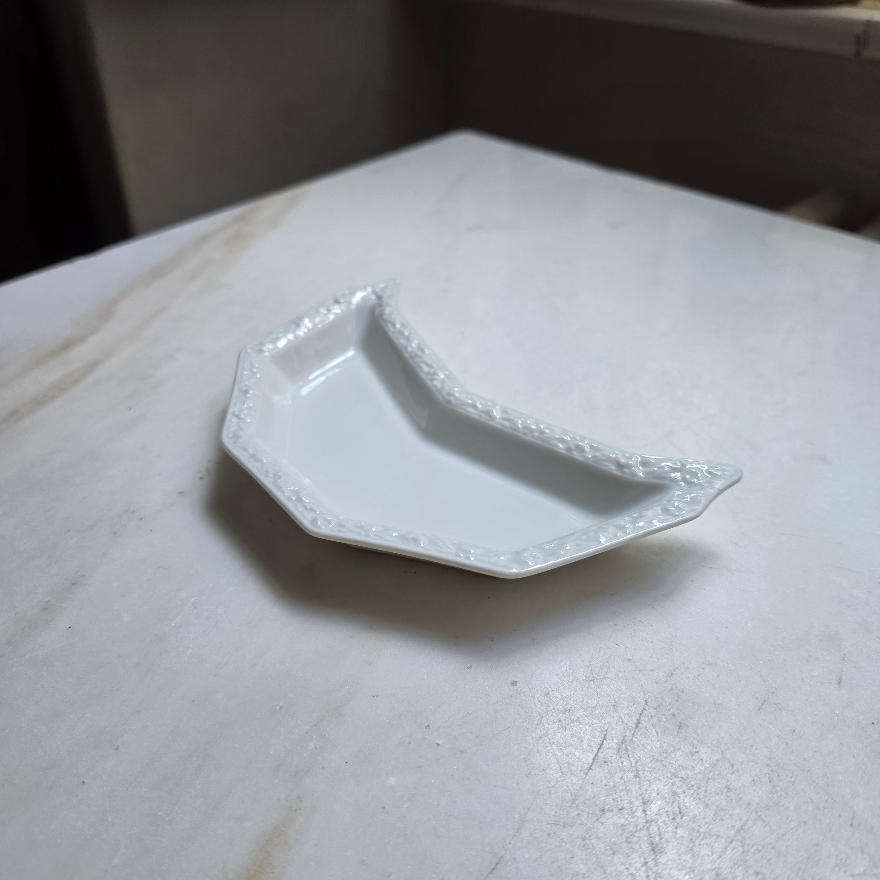 Rosenthal „Maria Weiss“ – Halbmondschale / Beilagenschale (Porzellan)