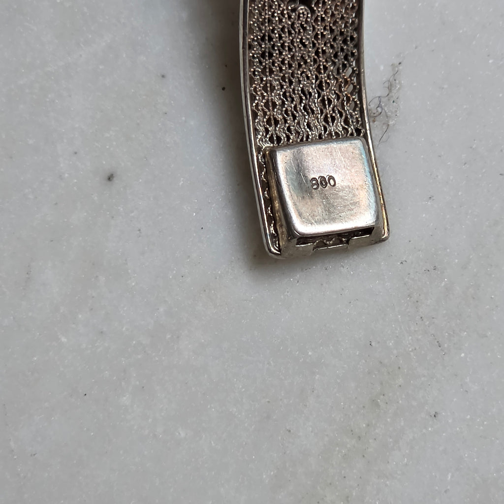Traumhaftes antikes Art Deco Silber-Schmuckset mit Aquamarin Steinen
