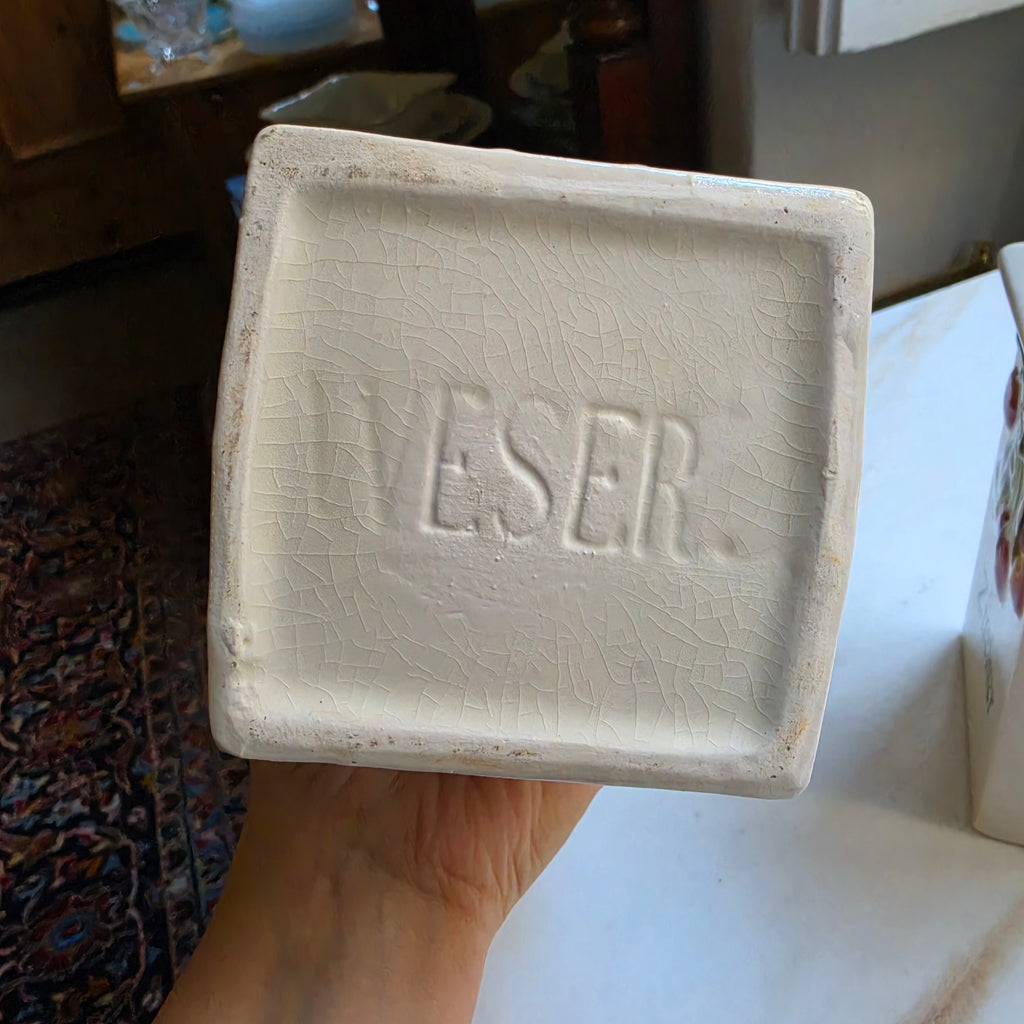 Antike Jugendstil Vorratsdose Keramik "Kaffee" oder "Zucker" ca. 1925