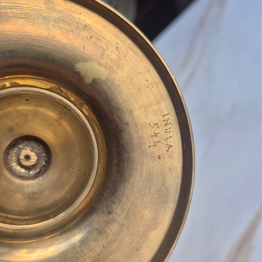 2x Vintage Indische Messing Kerzenhalter