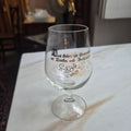 "Das Leben ist Sonnenschein, ist Trinken und Fröhlichsein." Trinkglas - Weinglas - Vintage