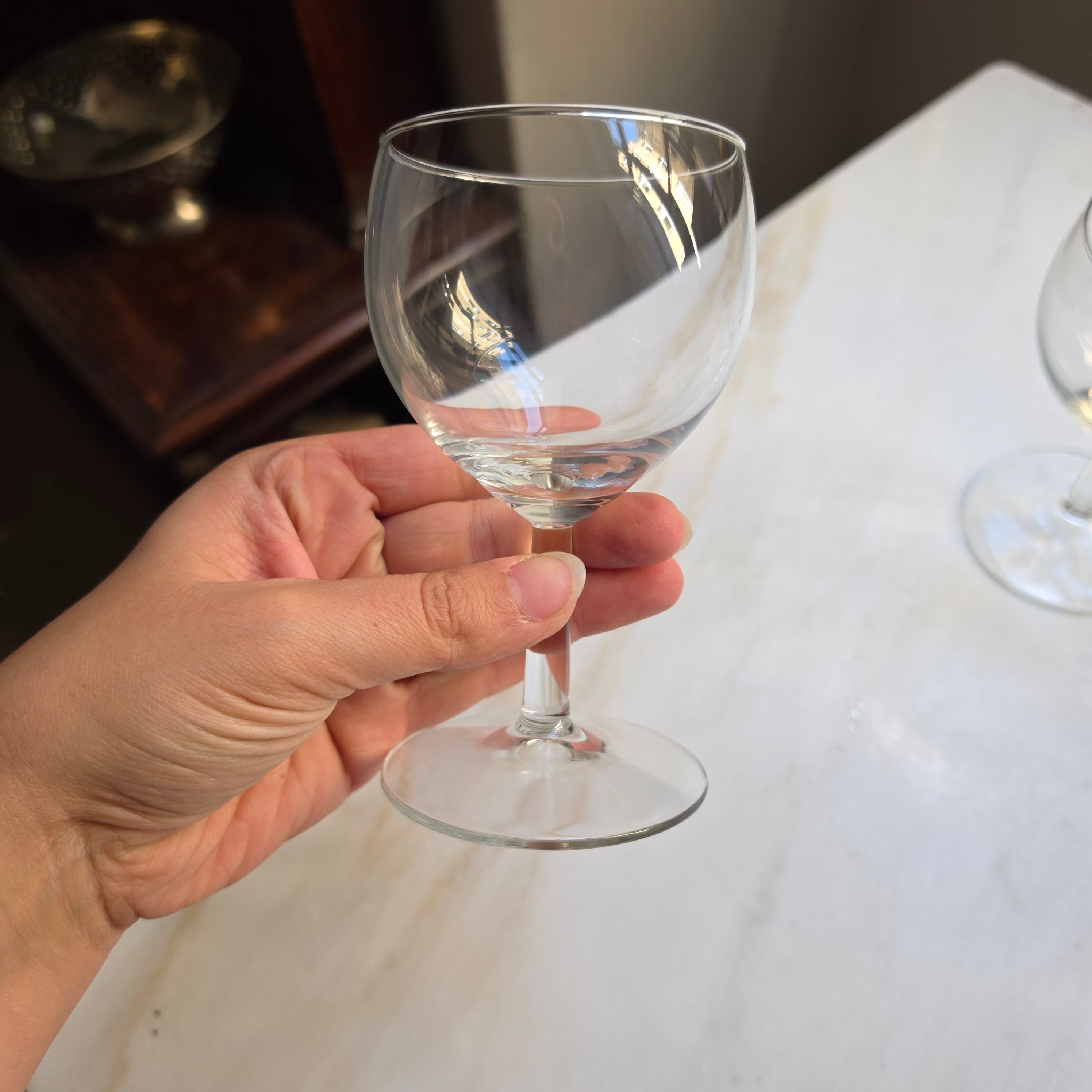 Elegantes 2er-Set Vintage Weingläser Südweingläser – Zeitlose Eleganz aus Klarglas