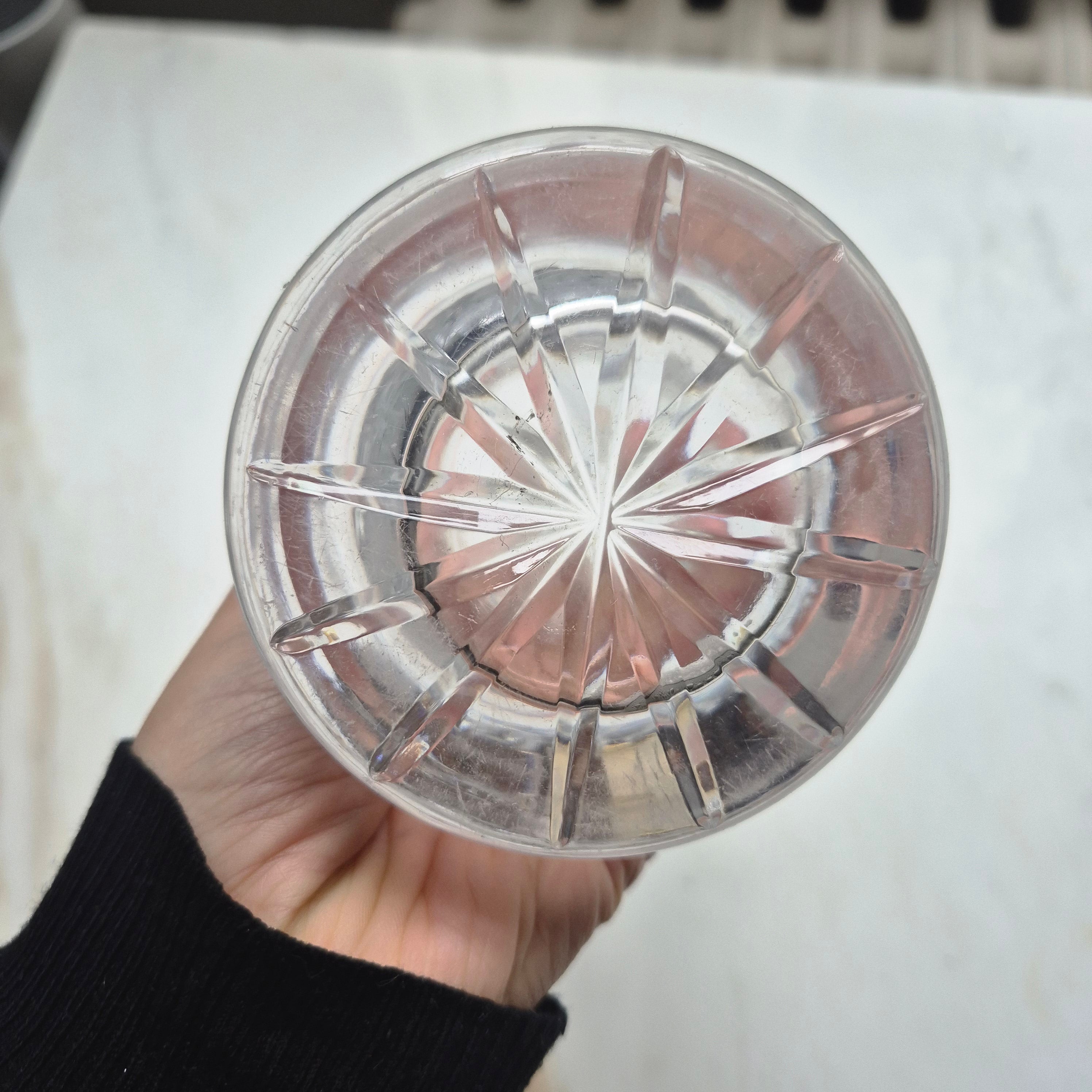 Wunderschöne Vintage Kristall Vase Groß (2x minimale Abplatzer)