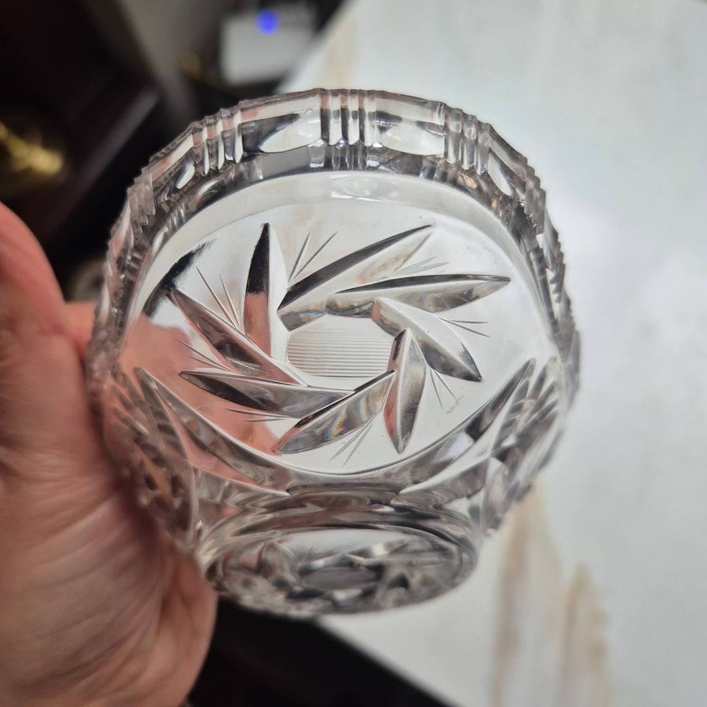 Vintage Bleikristall Schale Sternmotiv
