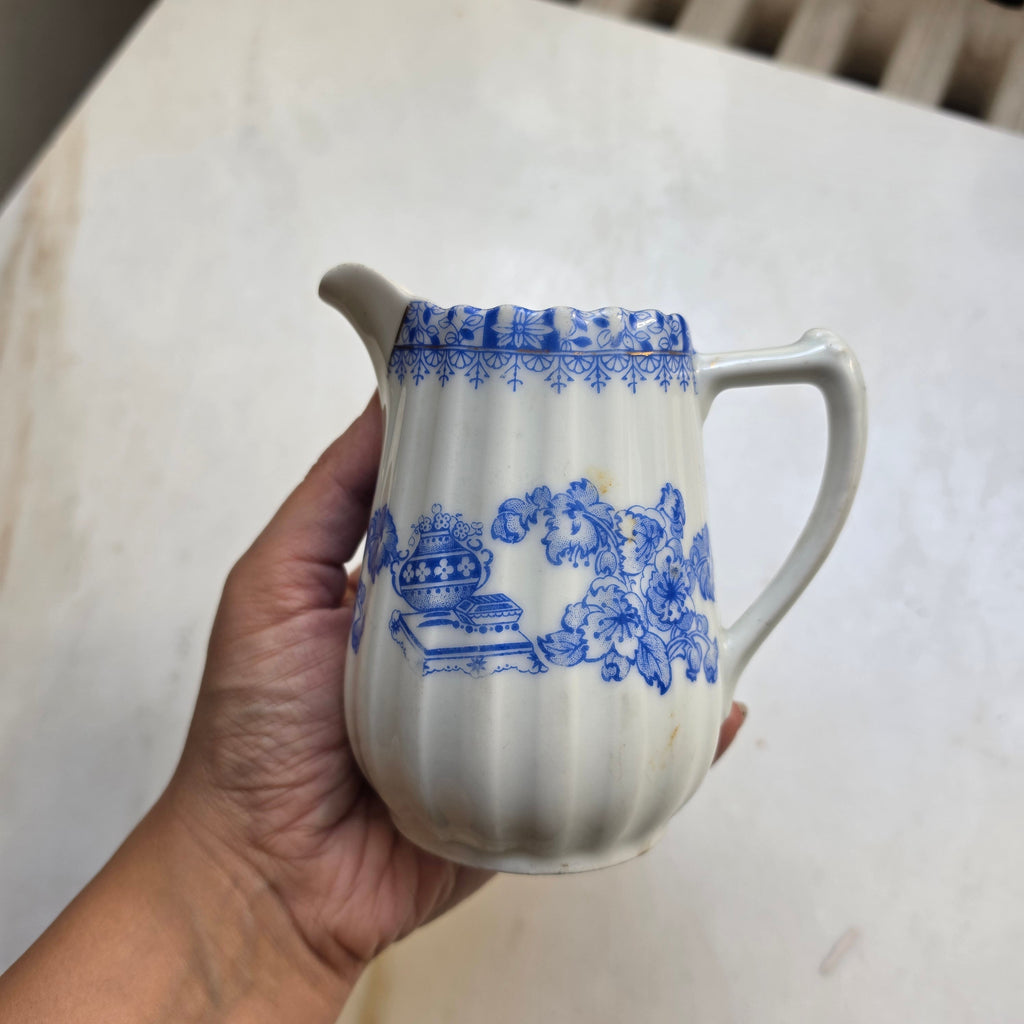 Antikes Vintage Milchkännchen „China Blau“ – Echt Tuppack Tiefenfurt