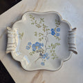 Antike Porzellanplatte Teller mit Griff Weimer Vintage