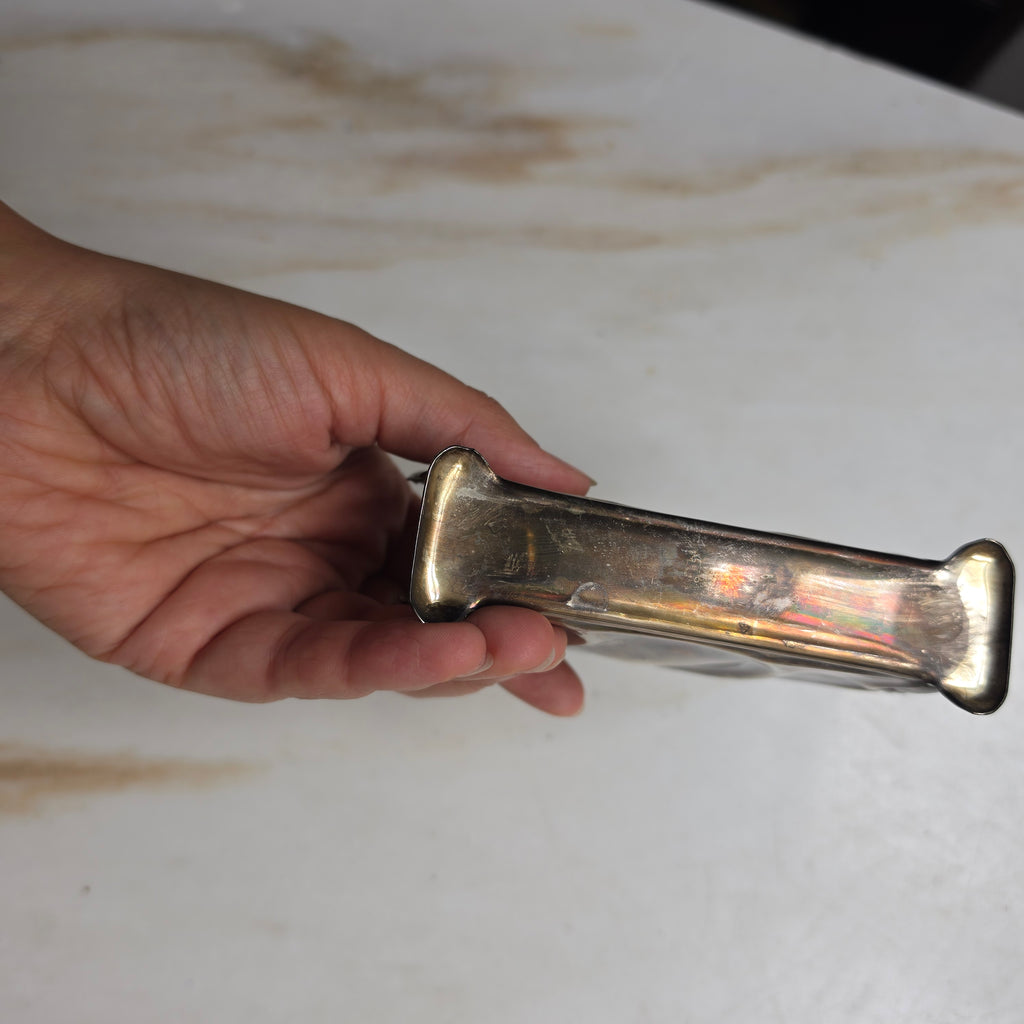 Antiker Chippendale 30er Jahre Serviettenhalter versilbert zum Aufpolieren!