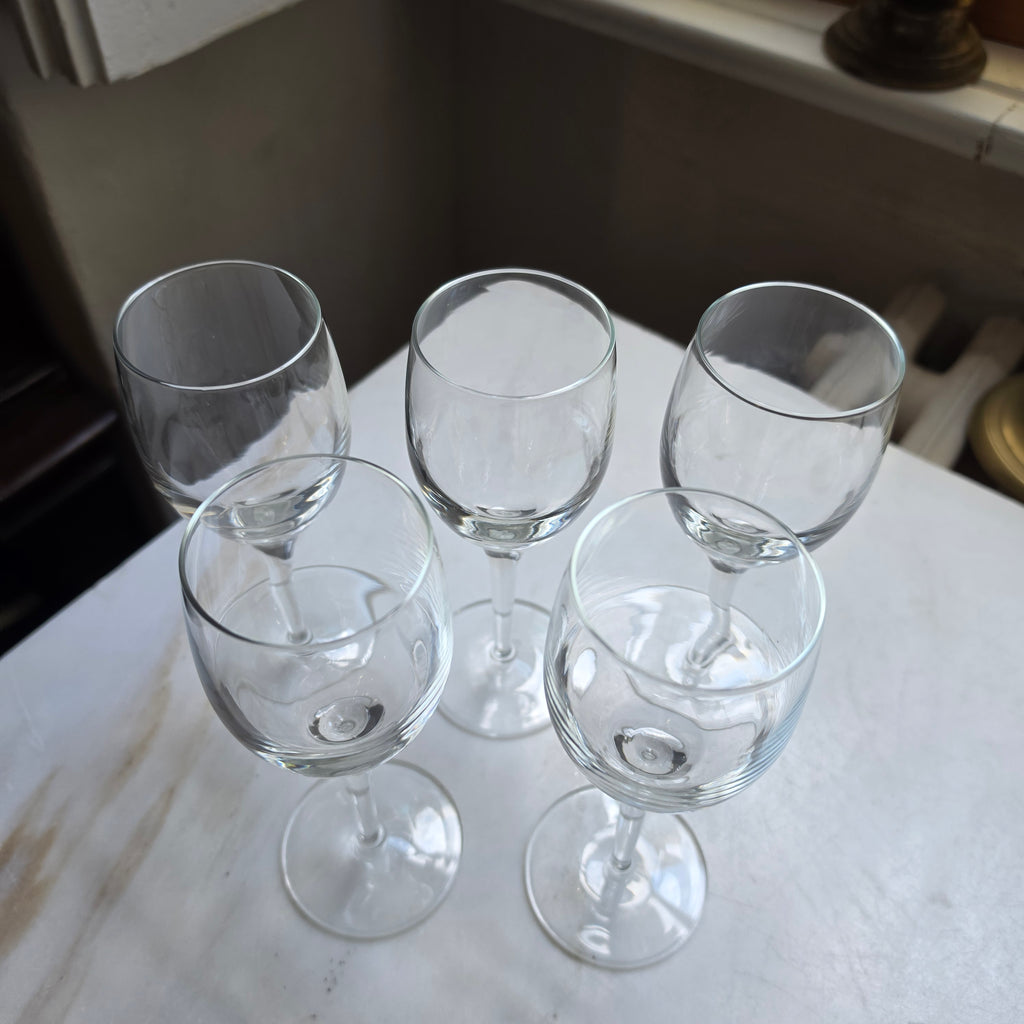 Elegantes 5-teiliges Weinglas-Set / Likörglas-Set aus Kristallglas – Zeitloses Design