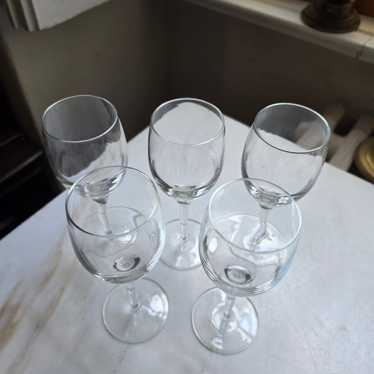 Elegantes 5-teiliges Weinglas-Set / Likörglas-Set aus Kristallglas – Zeitloses Design