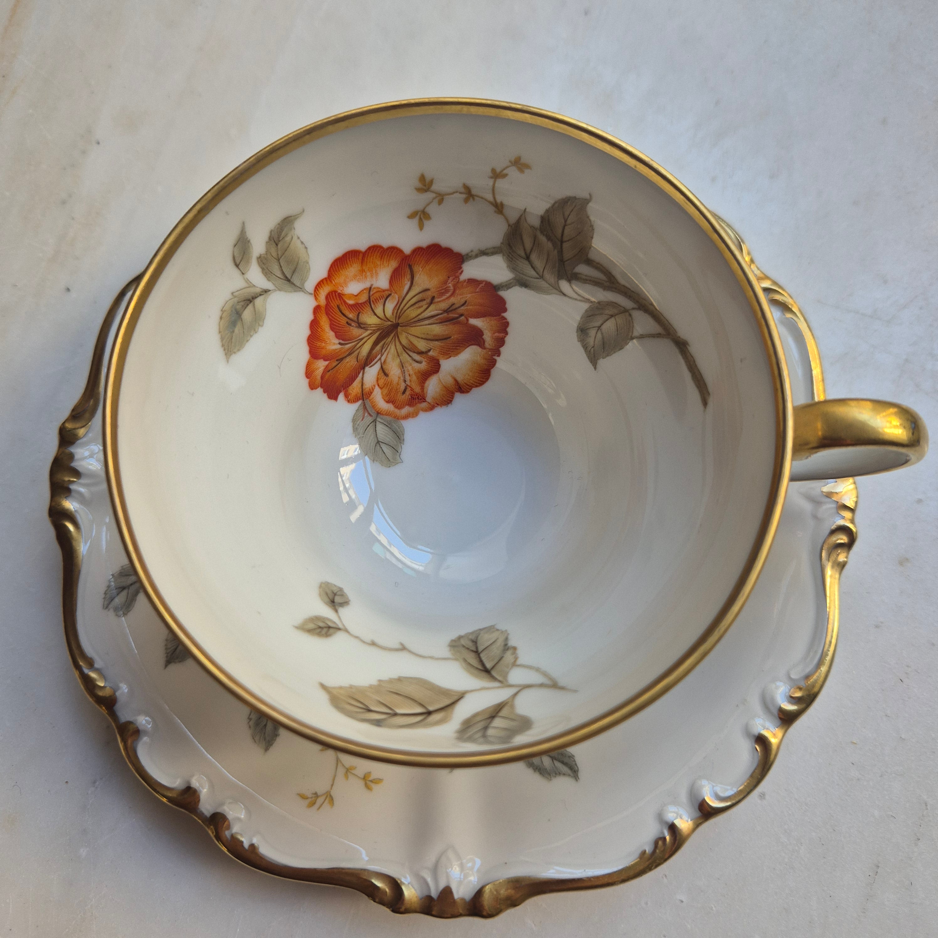 Rosenthal Pompadour - Teetasse - Kaffeetasse - Sammeltasse - Handbemalt