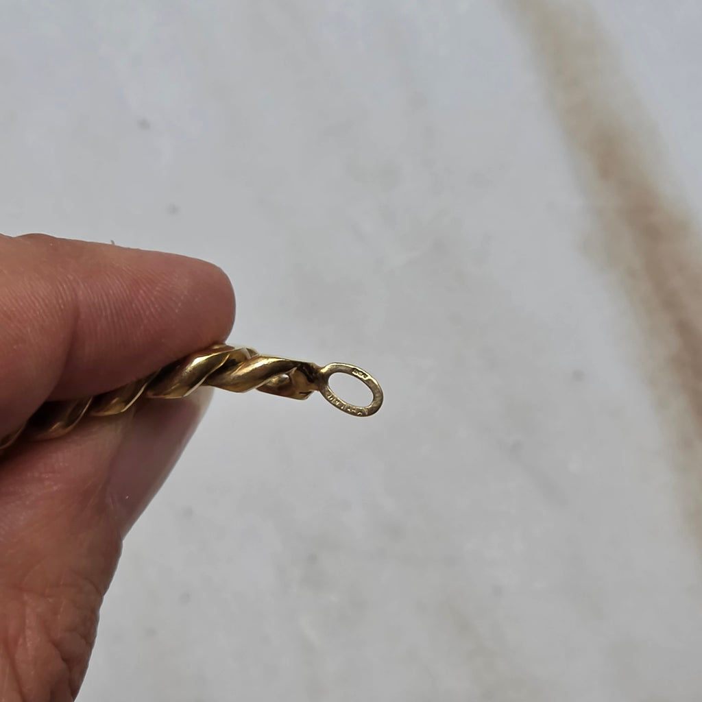 Vintage Amerikaner Doublé Panzerkette – Klassische Vergoldung