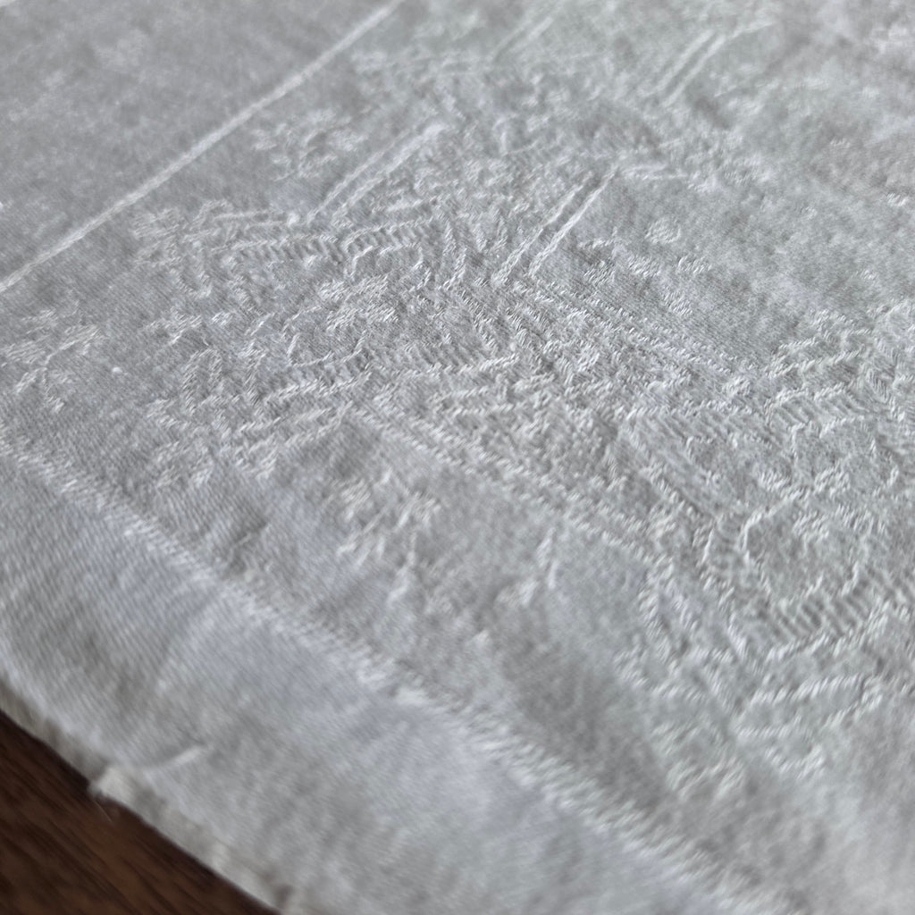 Antiker Baumwolle Tischläufer - Damast-Geschirrtuch im Perser-Design – 58x108cm