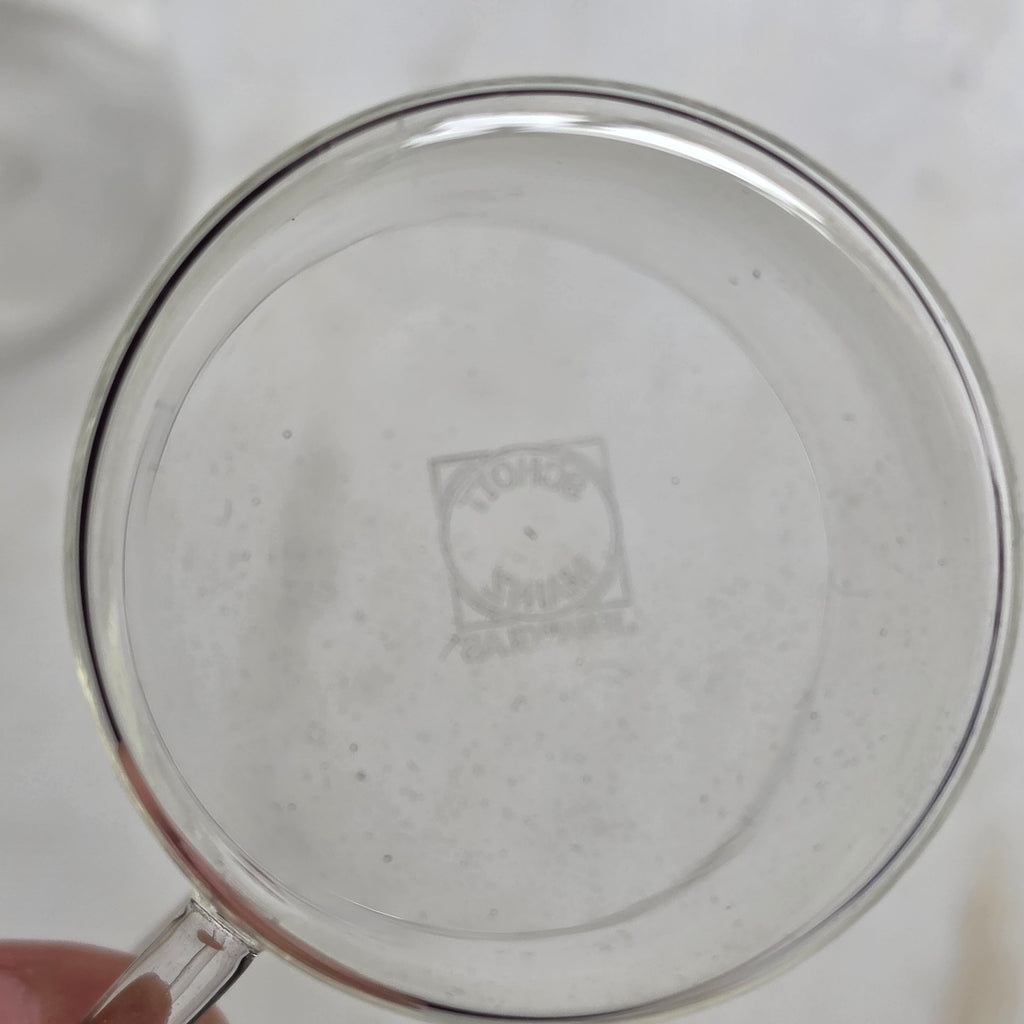 2x Schott Zwiesel Vintage Glas-Tassen Set – Zeitloser Genuss im Mid-Century Design