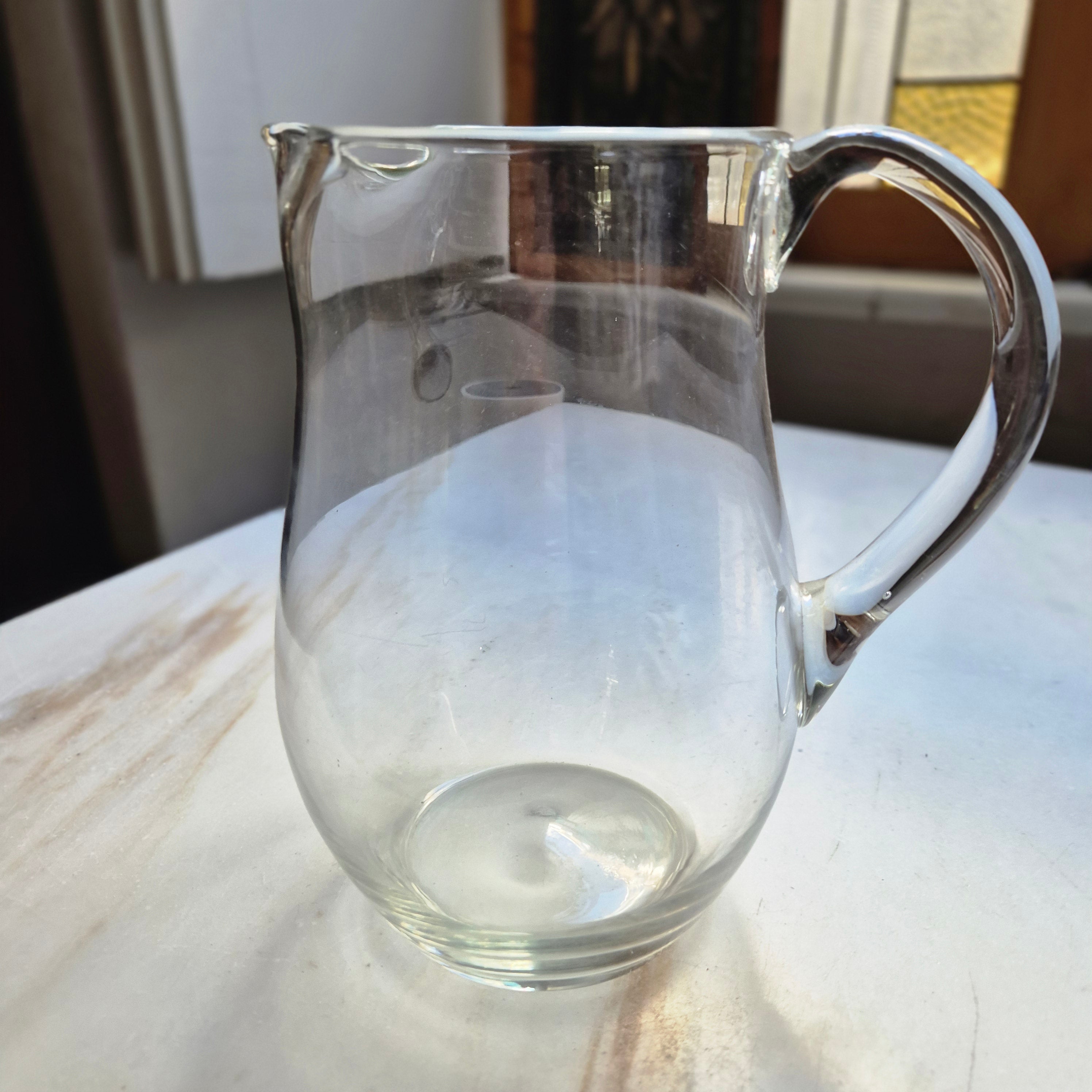 Vintage Glaskrug für Wasser oder Saft