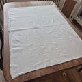 Vintage Baumwolle Stoff Natur creme beige Stoffrest 95x150cm