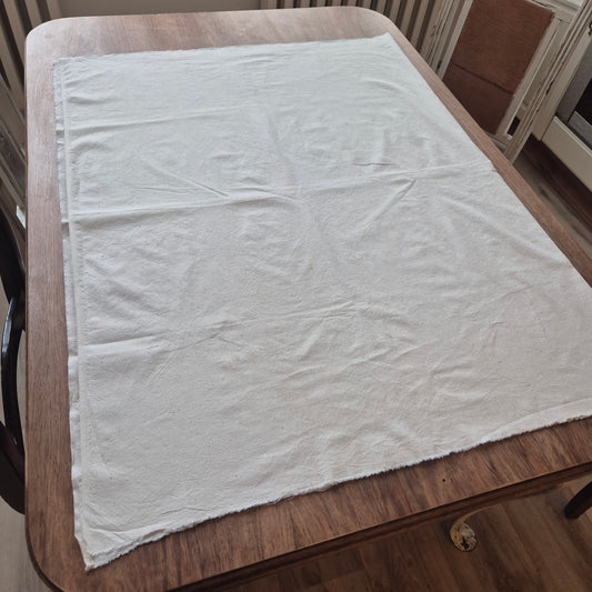 Vintage Baumwolle Stoff Natur creme beige Stoffrest 95x150cm