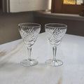 Exquisites 2er-Set Kristallglas-Likörkelche – Handgeschliffene Eleganz für Genießer