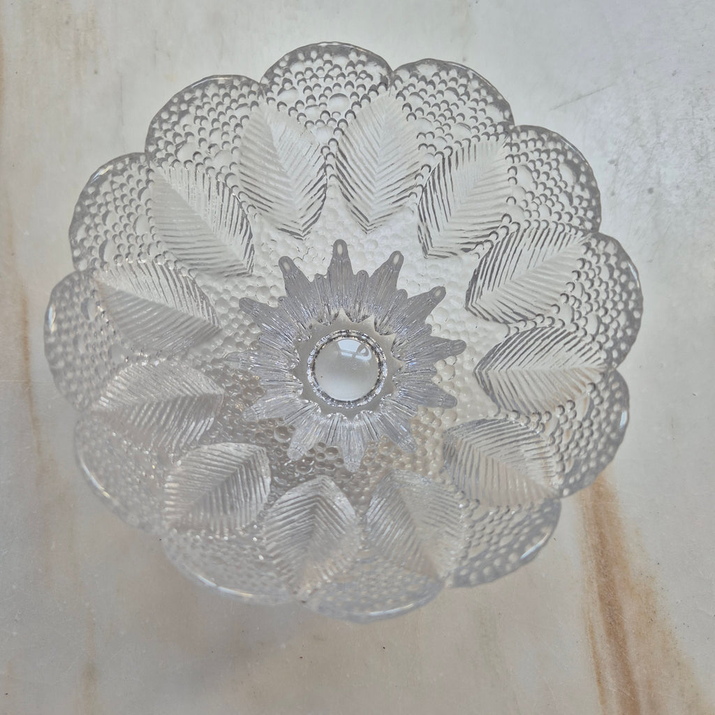 Vintage Lausitzer Glas Schale Medea Kristallschale