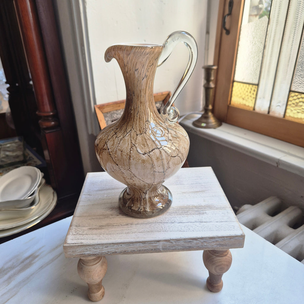 Mundgeblasener Karpaten-Glaskrug - Mid-Century - Glasvase