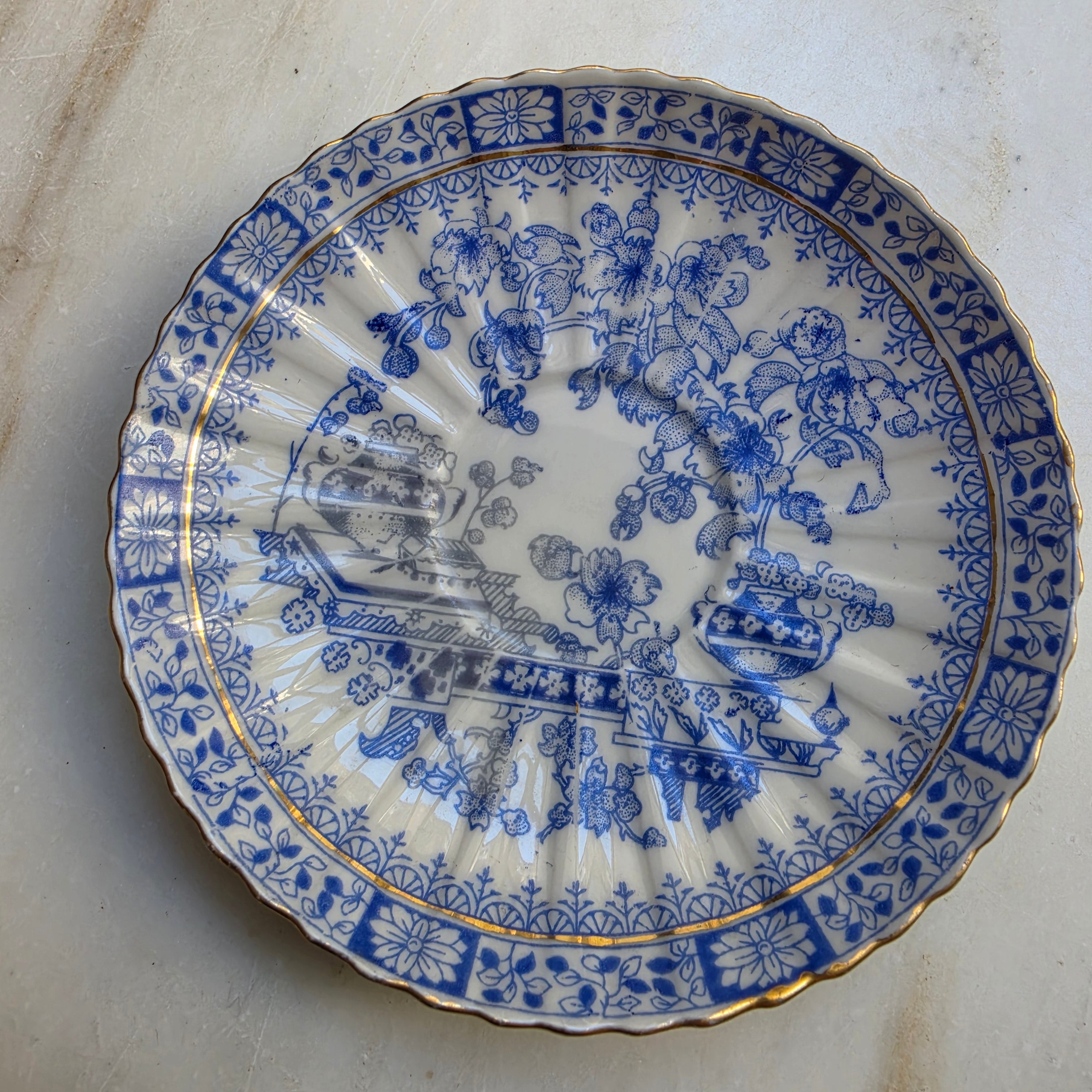 1x Tasse mit Untertasse - China Blau - Seltmann Weiden Bayern