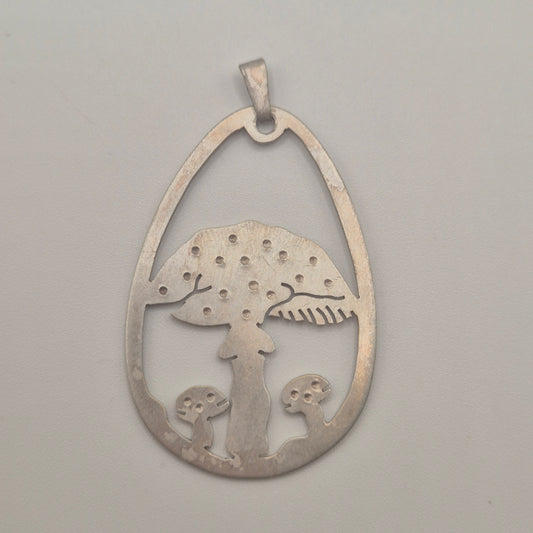 Handgemachter Vintage Pilz-Anhänger – Cut-Out Design🍄