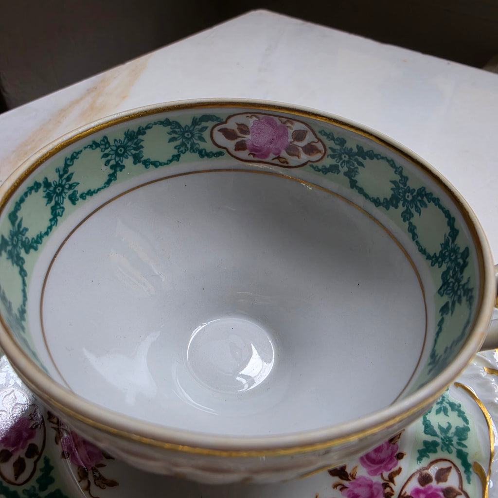 Antike Teetasse - Kaffeetasse - Sammeltasse - Handbemalt Made in GDR