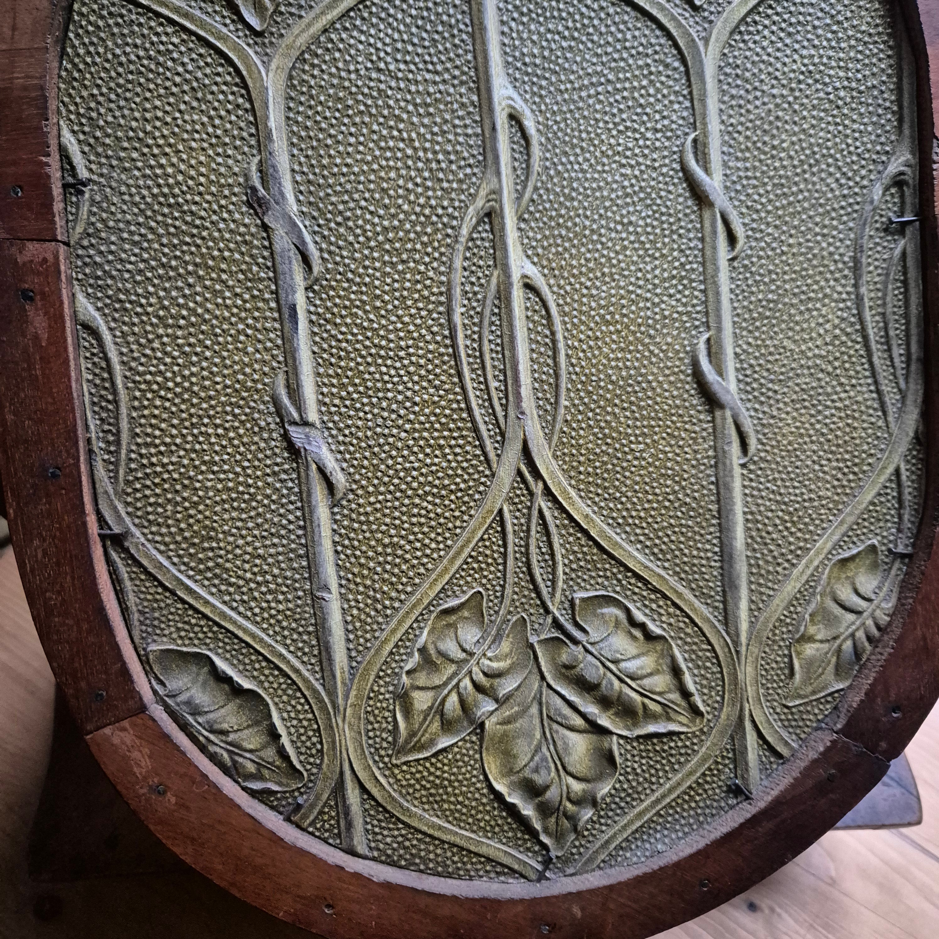 Antiker Tischspiegel Jugendstil Kosmetikspiegel mit Schublade Originalzustand Holz