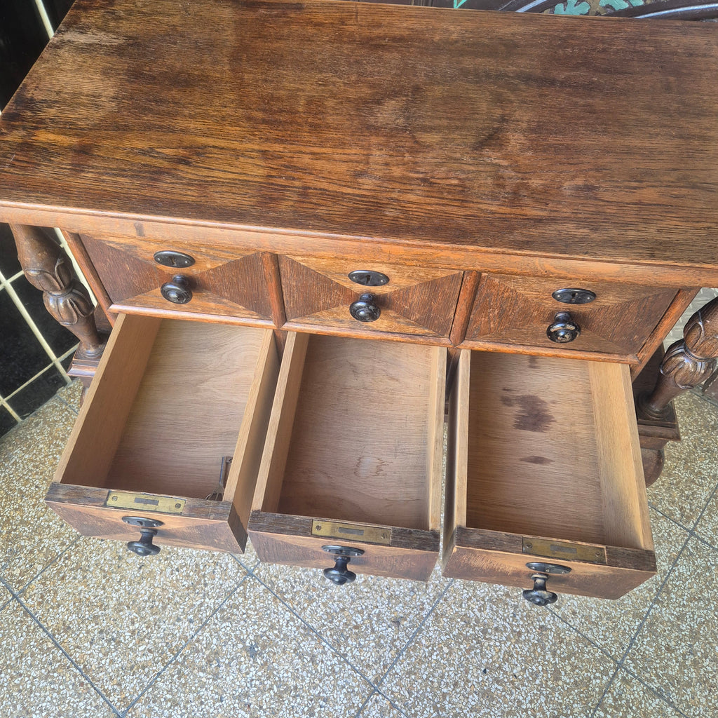 Antike Vintage-Kommode aus Massivholz mit 6 Schubladen – Echter Blickfang mit Geschichte