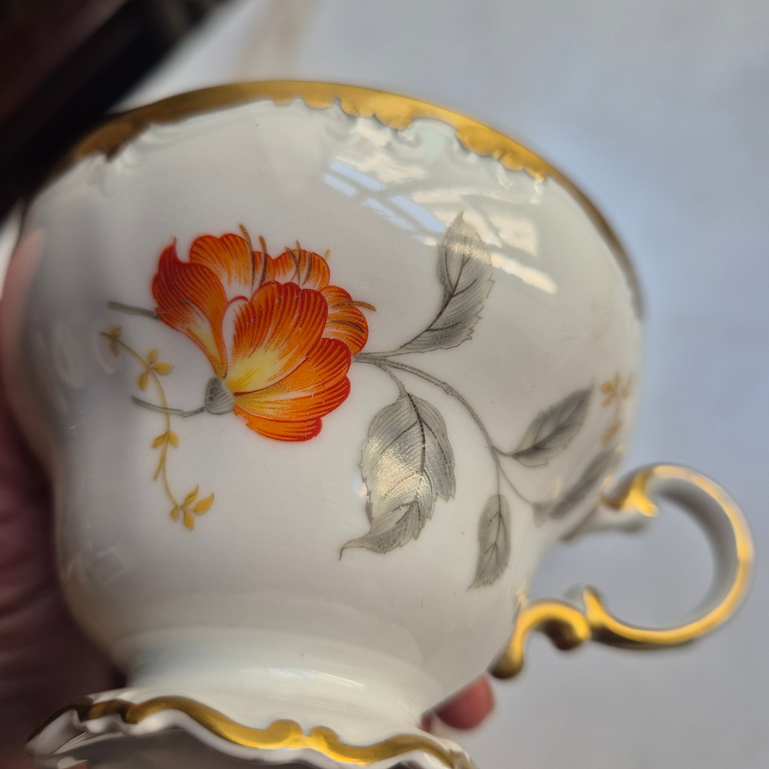 Rosenthal Pompadour - Teetasse - Kaffeetasse - Sammeltasse - Handbemalt