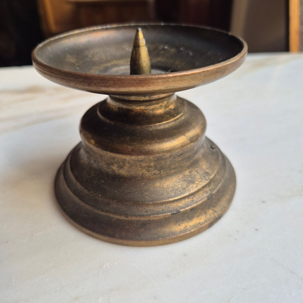 Kerzenständer in Messing Stil - Stumpenkerzen - Vintage