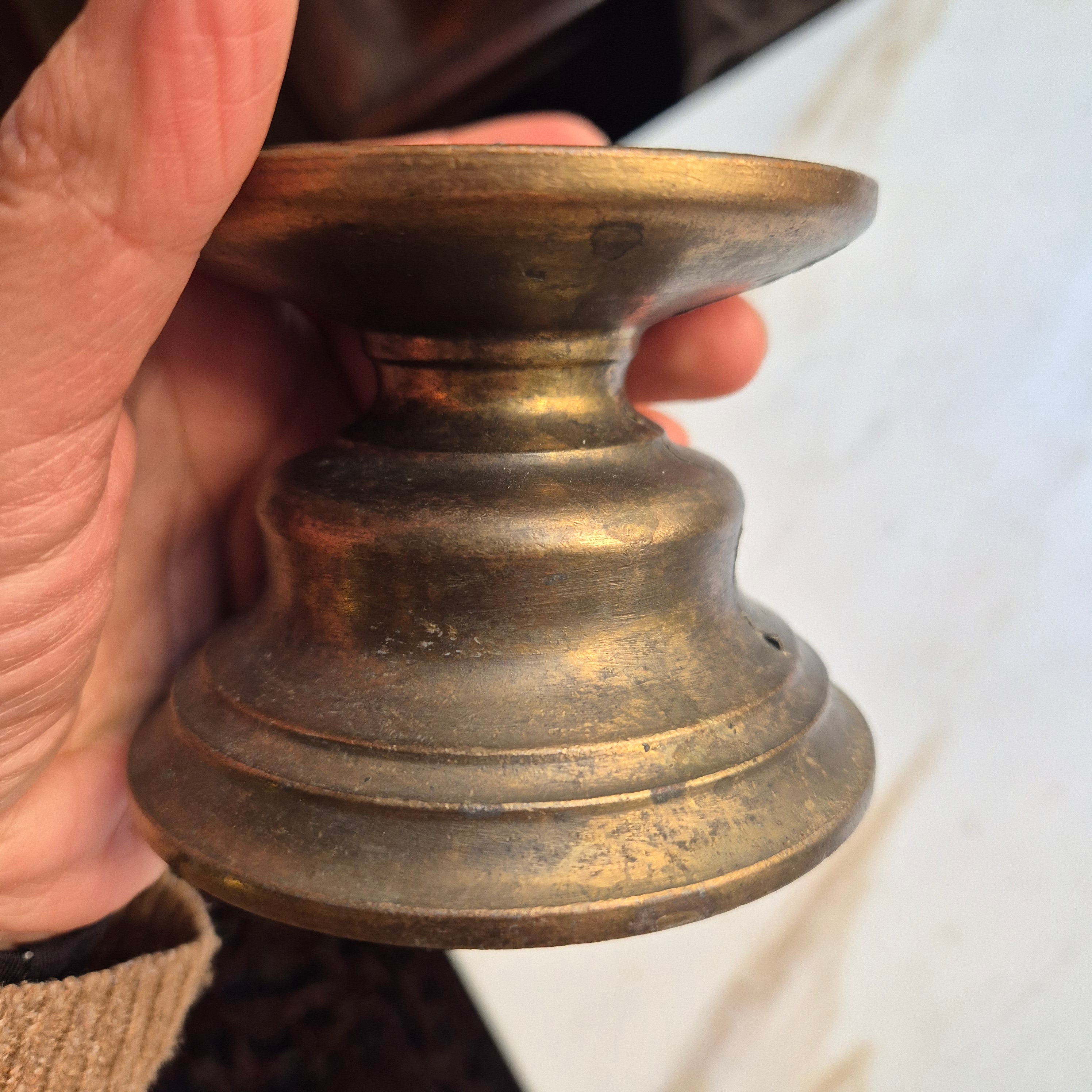 Kerzenständer in Messing Stil - Stumpenkerzen - Vintage