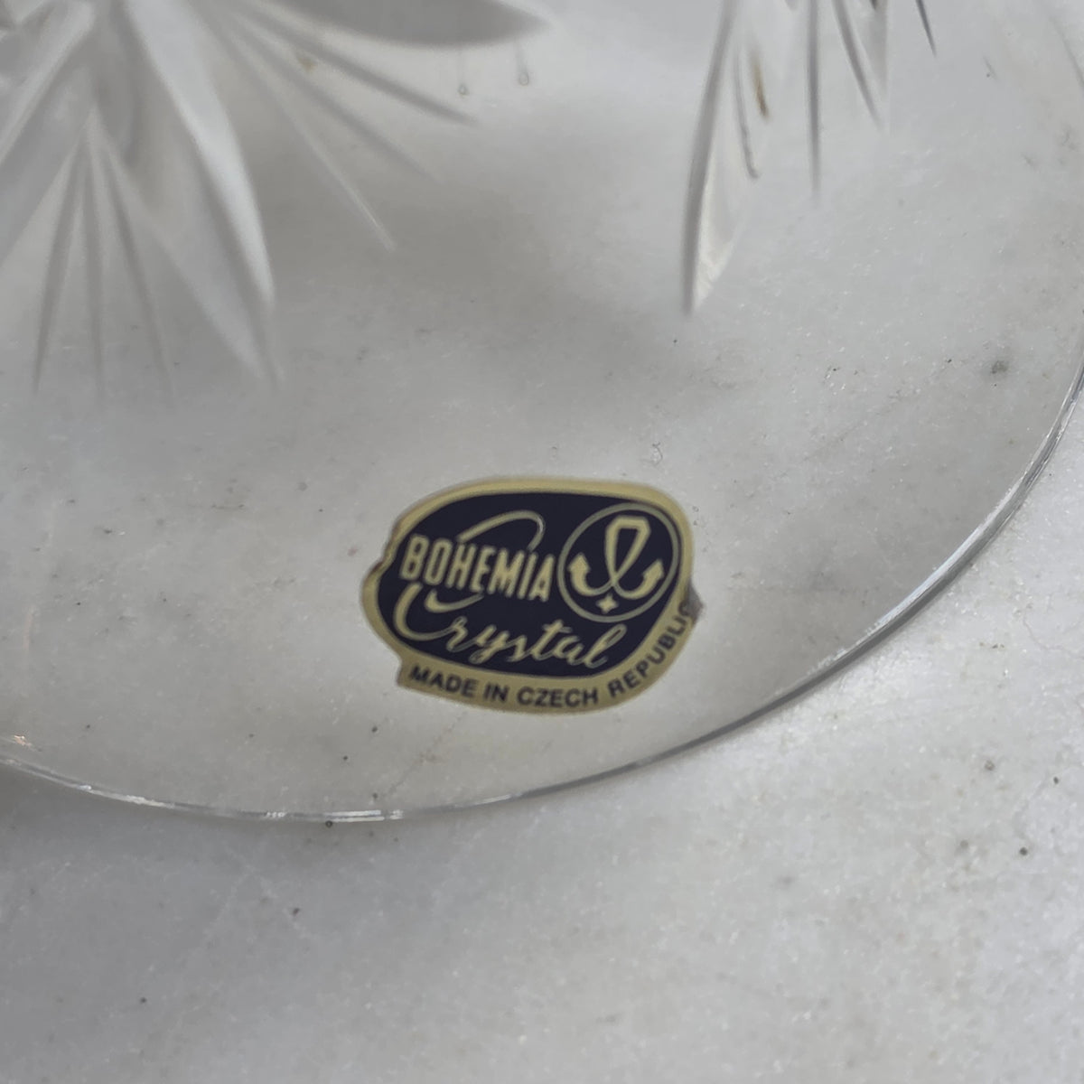 Bohemia Crystal fußloses Weinglas - Schwenker – Bleikristall mit Sternschliff