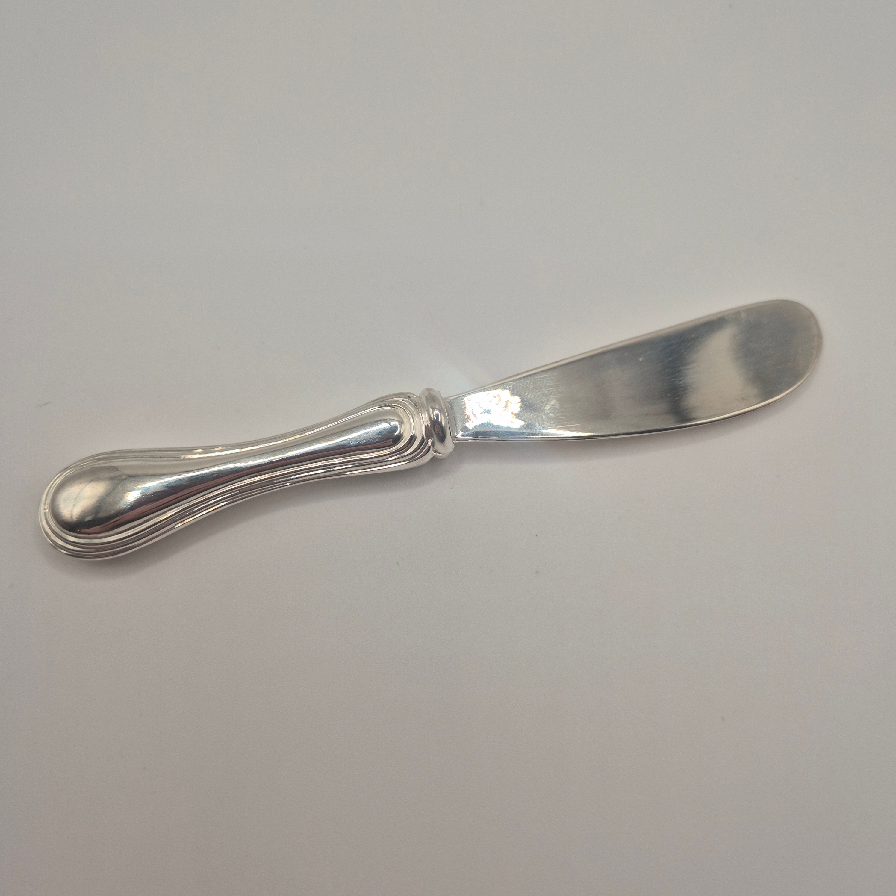 Klassisches Vintage Buttermesser – Versilbert / Hochglanz