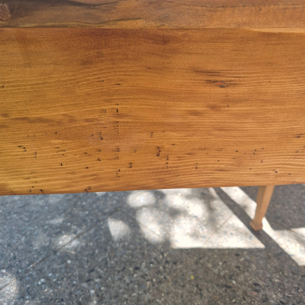 Antiker Biedermeier Tisch von 1860 - Vollholz Fichte - aufgearbeitet 70x100cm