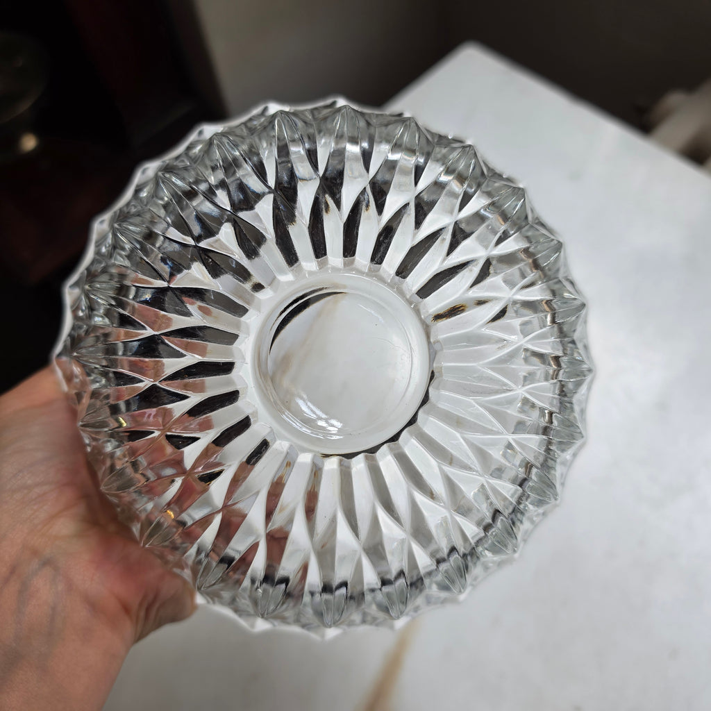 Eleganter Bleikristall-Schale mit Sternschliff – Kristallglas Schüssel