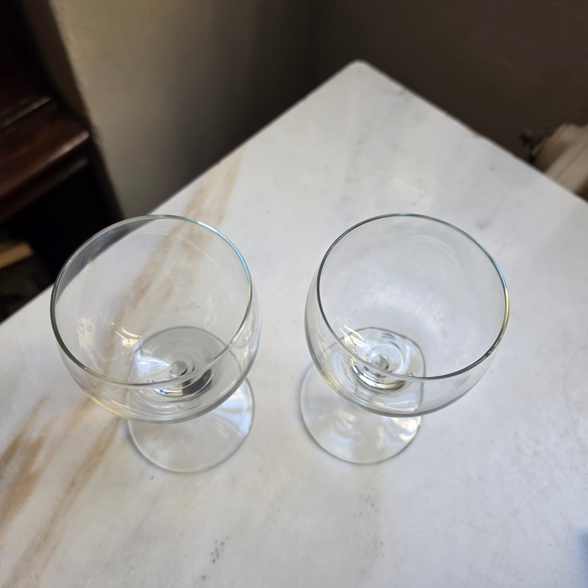 Elegantes 2er-Set Vintage Weingläser Südweingläser – Zeitlose Eleganz aus Klarglas