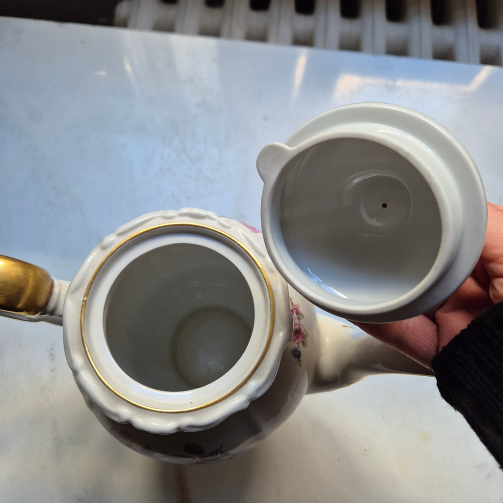 Antike Porzellan Kaffe-oder Teekanne von Weimar - Dekor "Katharina"