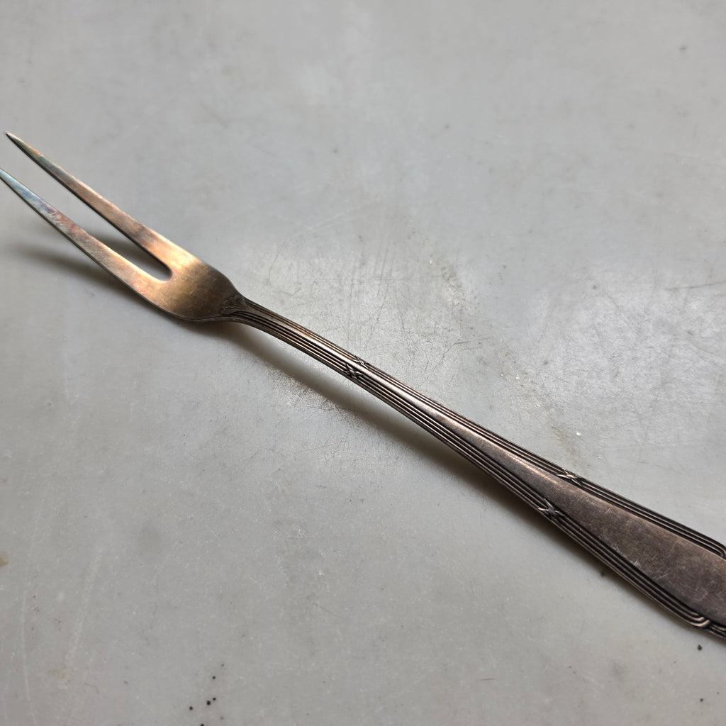 Antike Aufschnittgabel / Zitronengabel aus Versilbertem Besteck – WMF 100 Stempelung – Vintage Jugendstil / Art Déco