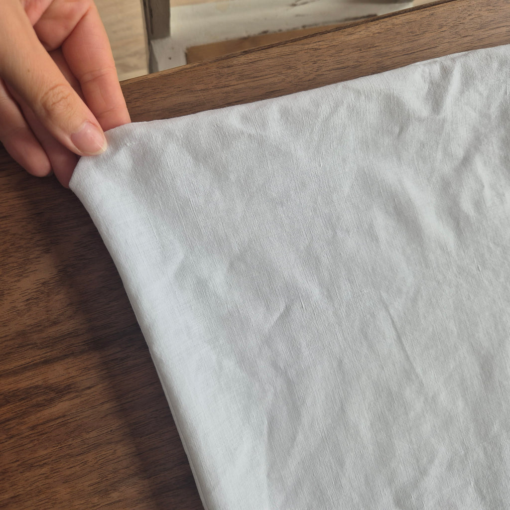 Antike Bettwäsche fürs Baby weiß Baumwolle kleiner Deckenbezug 79x97cm Monogramm M.S. 🤍