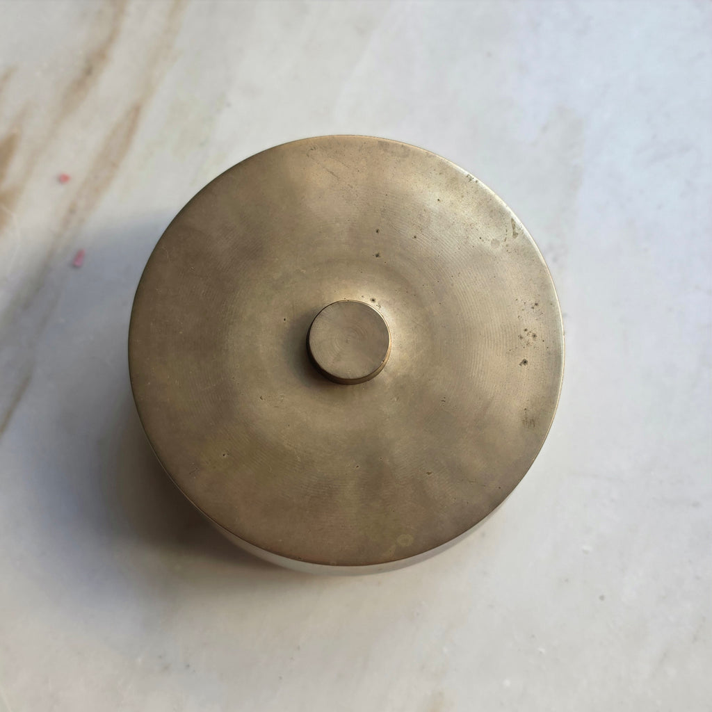 Edle Messingdose mit Deckel – Elegante Aufbewahrung & Dekoration im Vintage-Stil