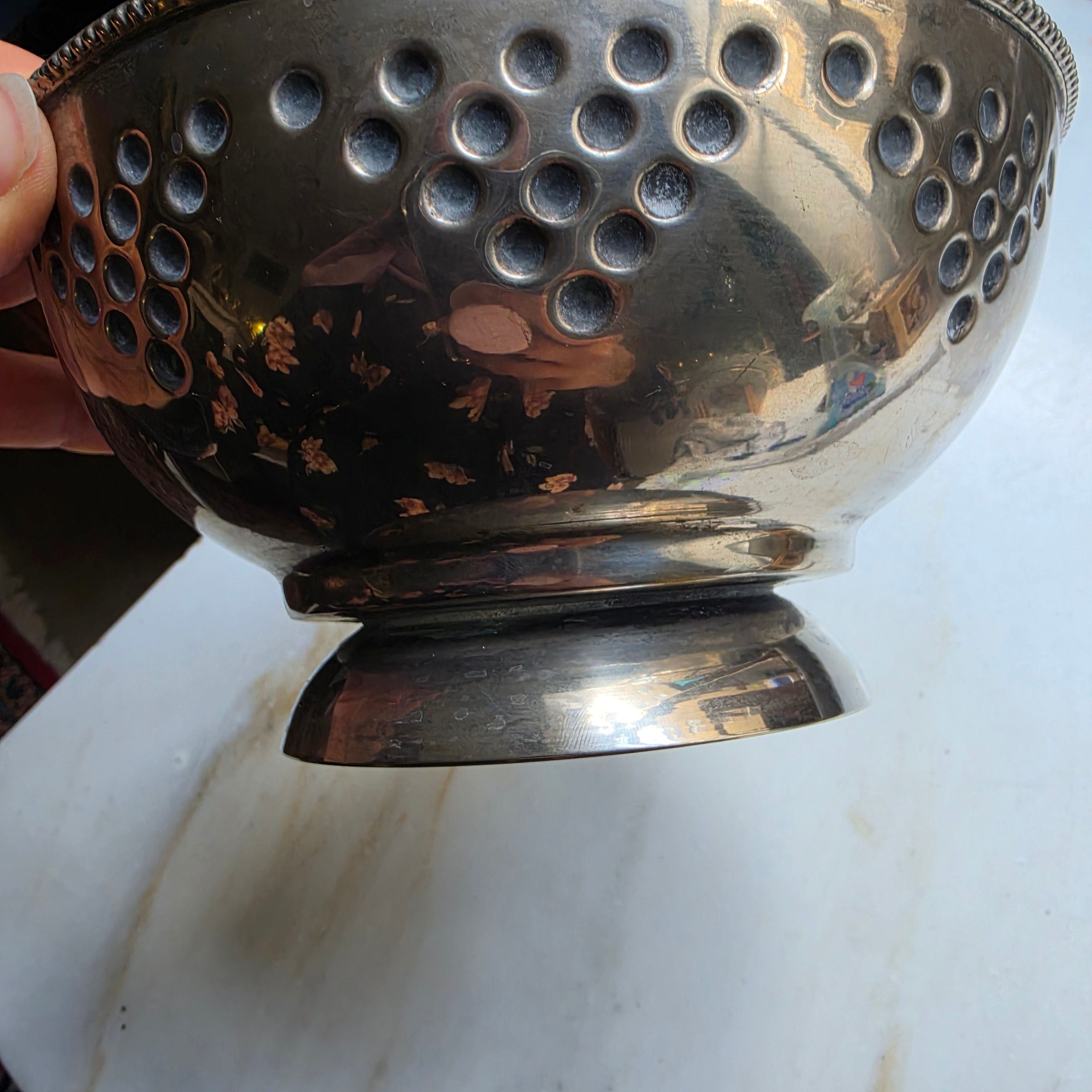 Vintage Metall Schale oder Eiskübel - 40er Jahre